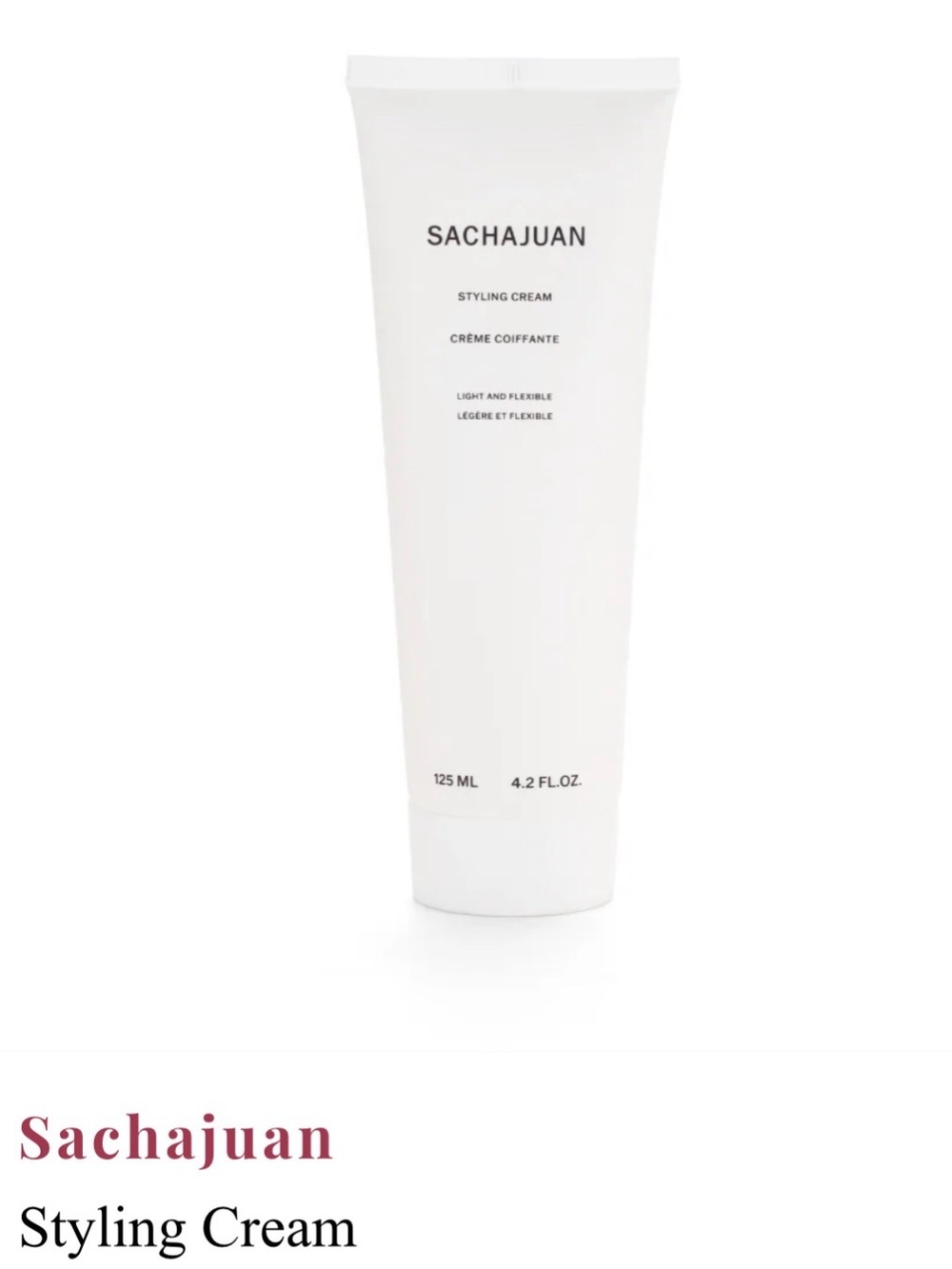 NWT SACHAJUAN STYLING CREAM
125 ML / 4.2 FL OZ